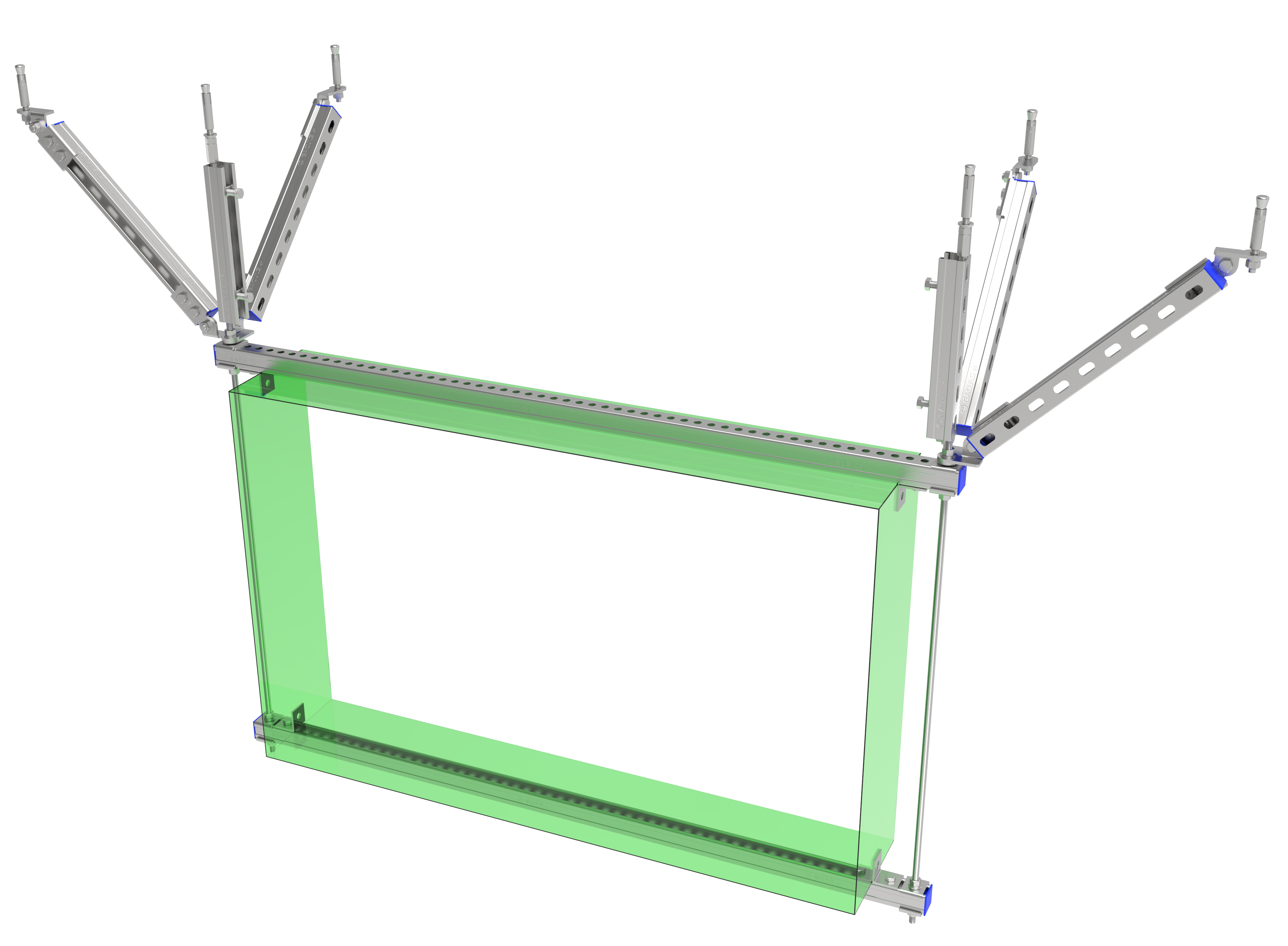 Single duct seismic brace (lar